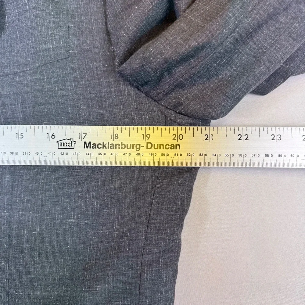 Banana Republic Blazer Mens 40R Grey Slim Fit Marzotto Italian Fabric Sport Coat